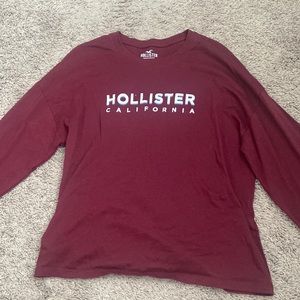 Hollister, extra small, burgundy long sleeve T-shirt!